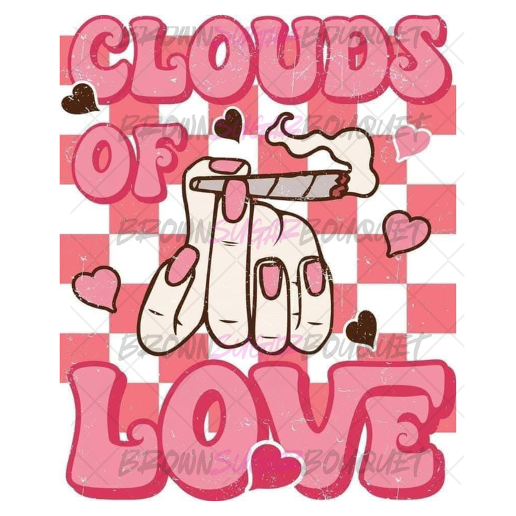 💗Clouds of Love Smoker's Valentine's DTF Design 💗