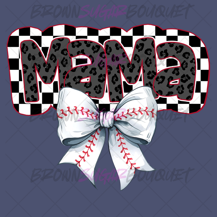 Baseball Checkerboard MAMA DTF