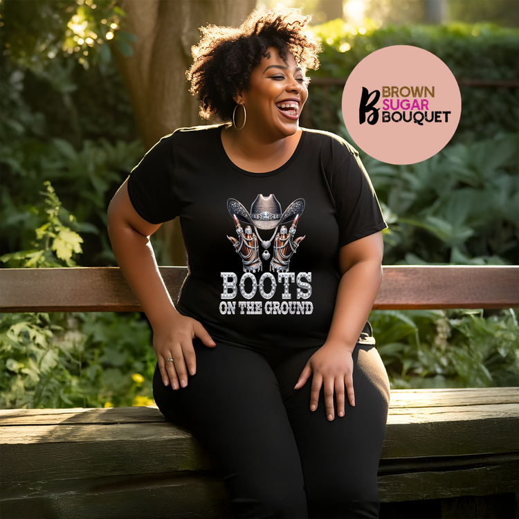 Boots on the Ground Hat & Bling T-Shirt