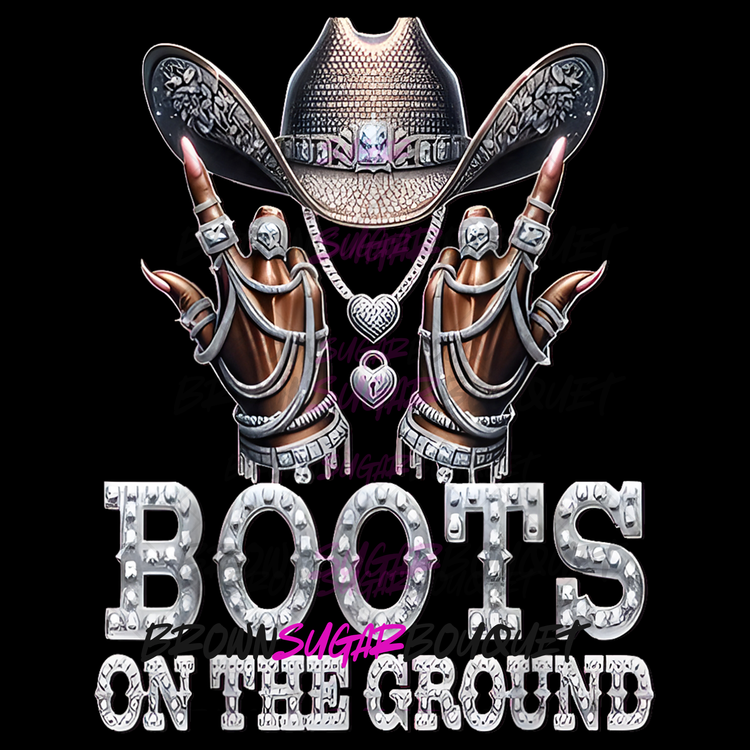Boots on the Ground Hat & Bling T-Shirt