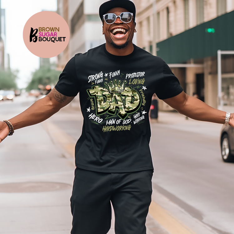 DAD Strong. Protector. Man of God Appreciation T-Shirt