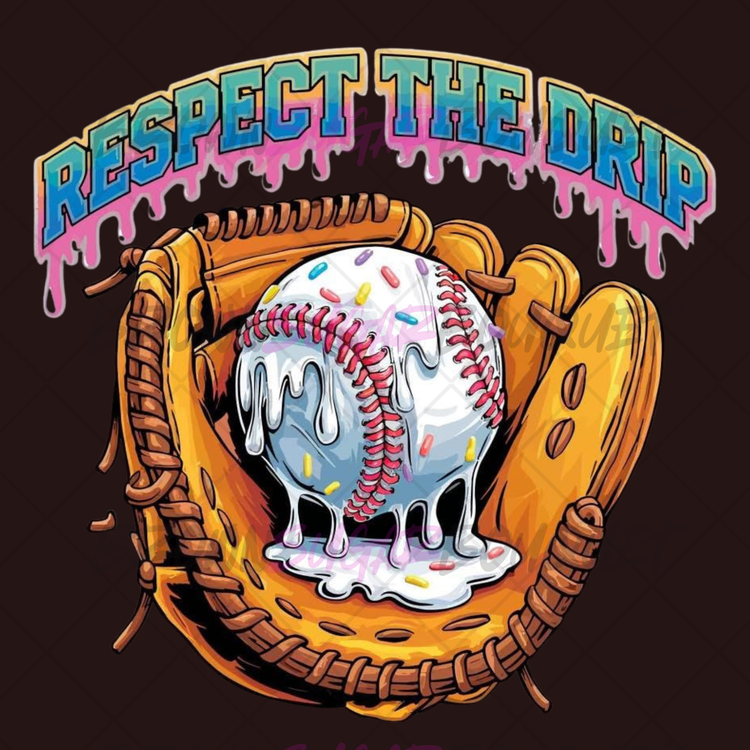 Respect The Drip Glove and Ball DTF