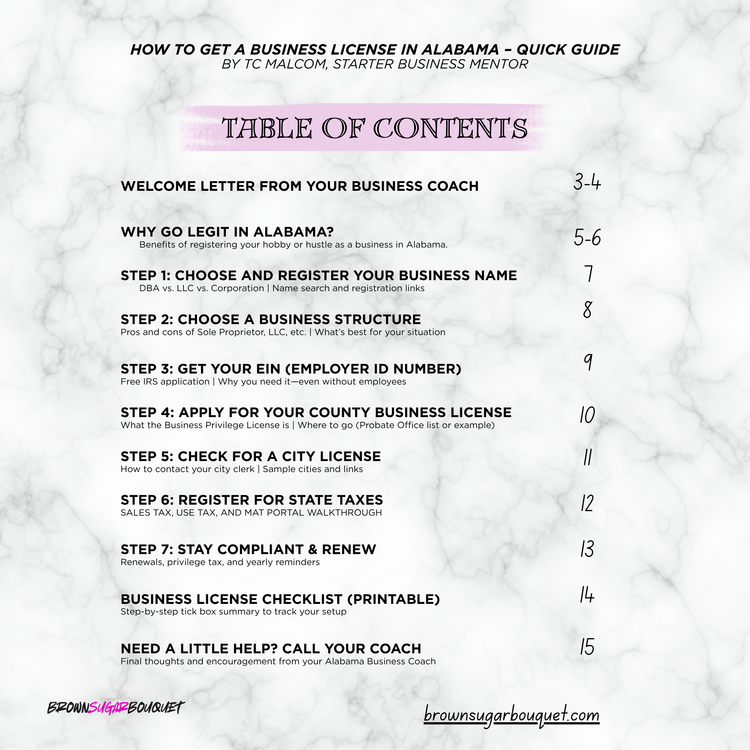 How to Get An Alabama Business License - Quick Guide (eBook)
