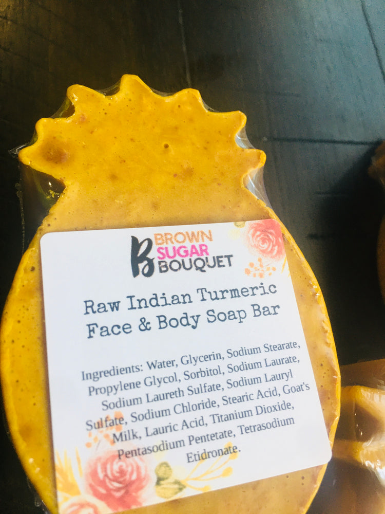 Pineapple Shaped Indian Turmeric Shea Butter Face Soap