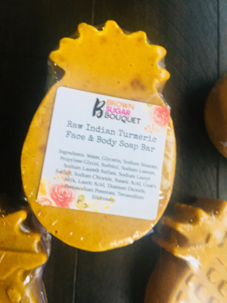 Pineapple Shaped Indian Turmeric Shea Butter Face Soap
