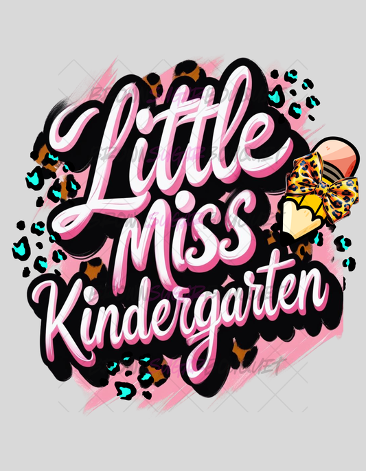 Little Miss Kindergarten Back-To-School DTF
