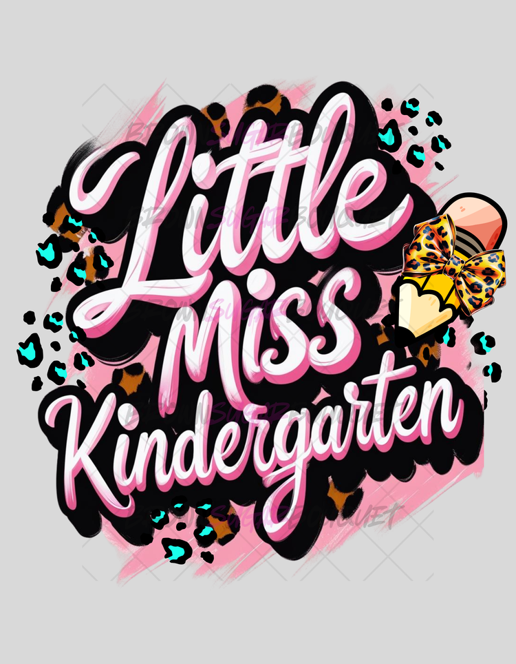 Little Miss Kindergarten Back-To-School DTF