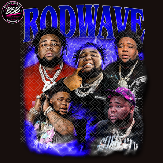 Rod Wave Concert Blue DTF