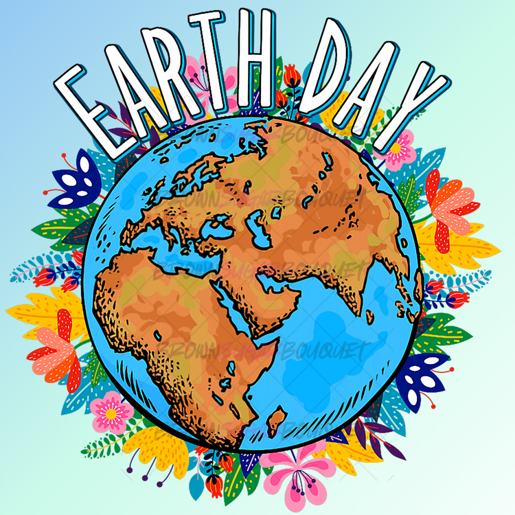 Floral Earth Day DTF
