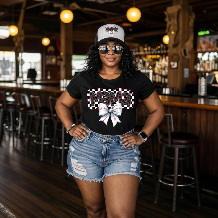 Baseball Checkerboard MAMA DTF