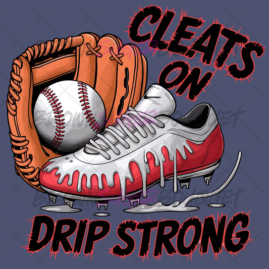 Cleats On Drip Strong DTF