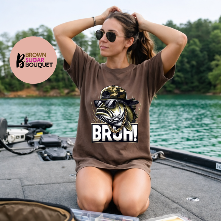 BRUH! Camo Fishing DTF
