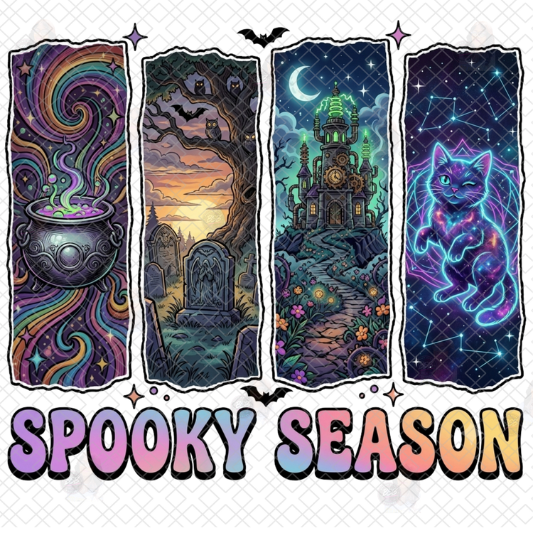 Neon Spooky Season DTF