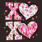 💗XOXO Heart Pink Valentine's DTF Design 💗