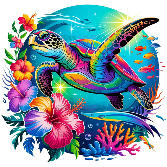 Sea Turtle Earth Day DTF