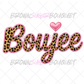 Boujee Animal Print Design DTF