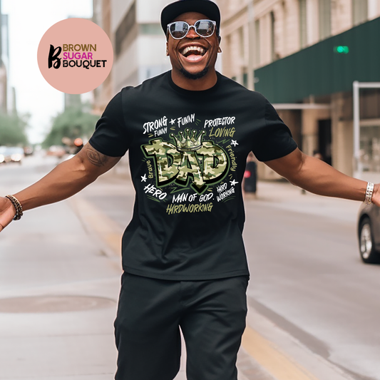 DAD Strong. Protector. Man of God Appreciation T-Shirt