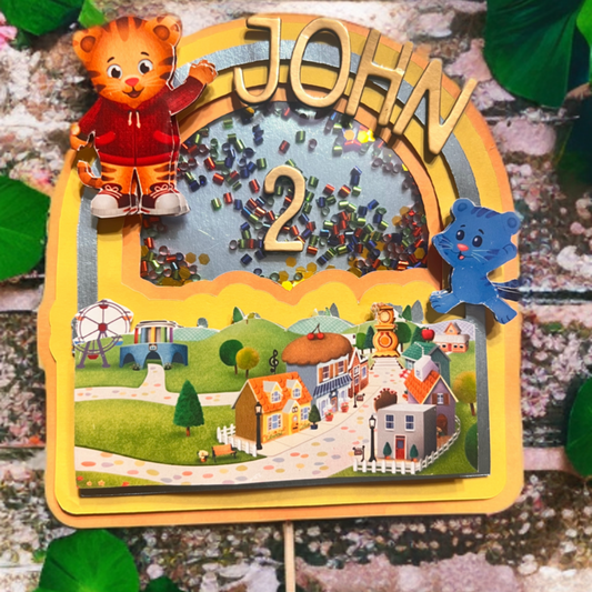 Custom Daniel Tiger–Inspired Cake Topper