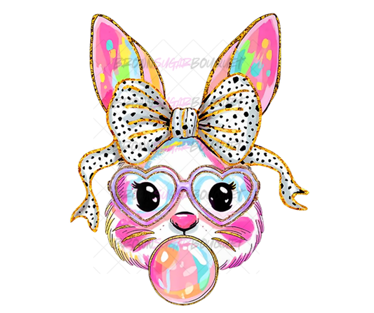 Bubble Gum Bunny Easter Design 1 DTF