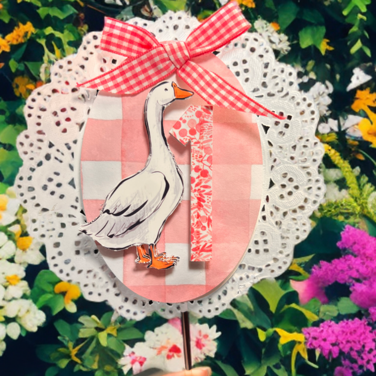 Silly Goose Custom Cake Topper