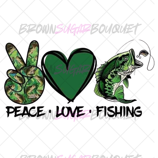 Peace-Love-Fishing Ready-To-Press DTF