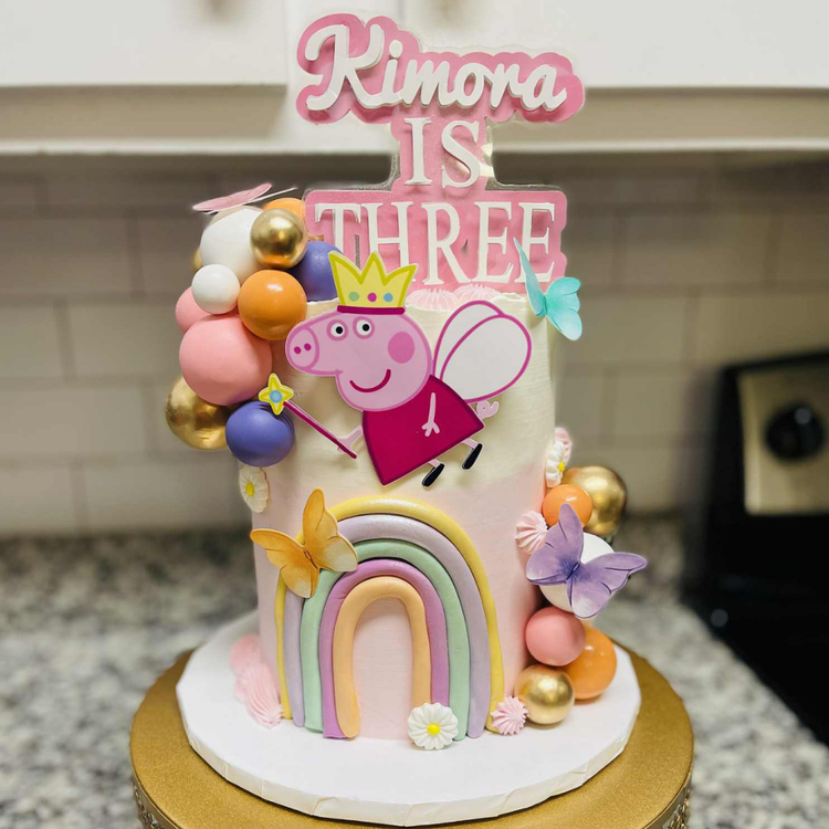 Name & Age Custom Character Cake Topper