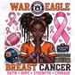 War Eagle Praying Hands Beat Breast Cancer DTF