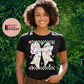 Easter Checkered Pastel Bow Design DTF