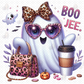 Boo-Jee Bow Leopard Print DTF