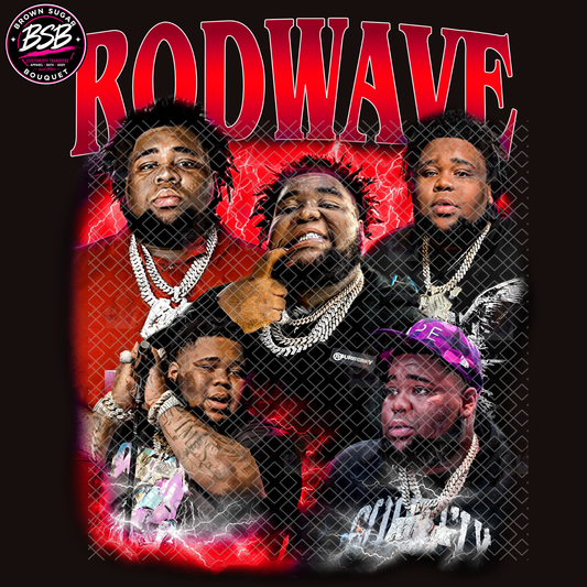 Rod Wave Concert Red Tone DTF