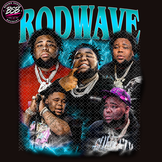 Rod Wave Concert Aqua Tone DTF