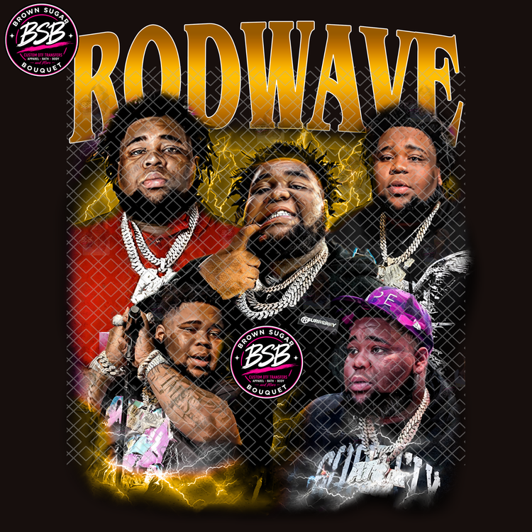 Rod Wave Concert Gold DTF