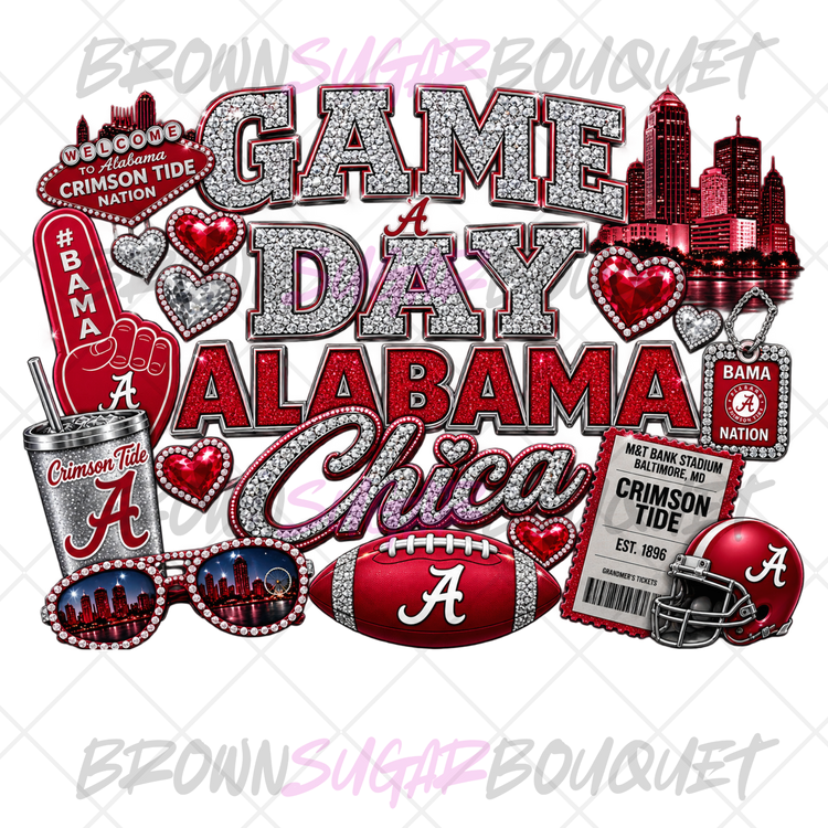 Game Day ALABAMA Chica DTF