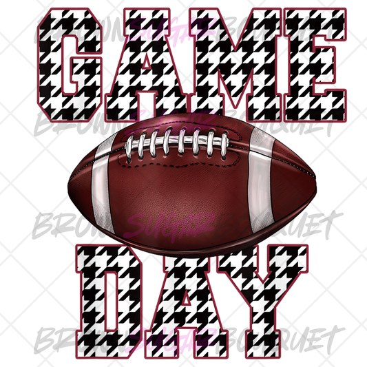 Game Day Houndstooth DTF