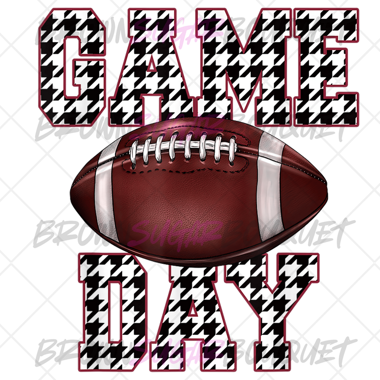 Game Day Houndstooth DTF