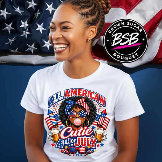 Fourth of July Cutie Independence Day DTF