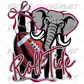 Roll Tide Coquette Elephant Alabama Football DTF